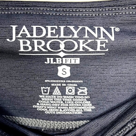 Jadelynn Brooke JLB Fit 3 Tier Colorblock Athletic Leggings Pockets S Athleisure - Picture 6 of 6
